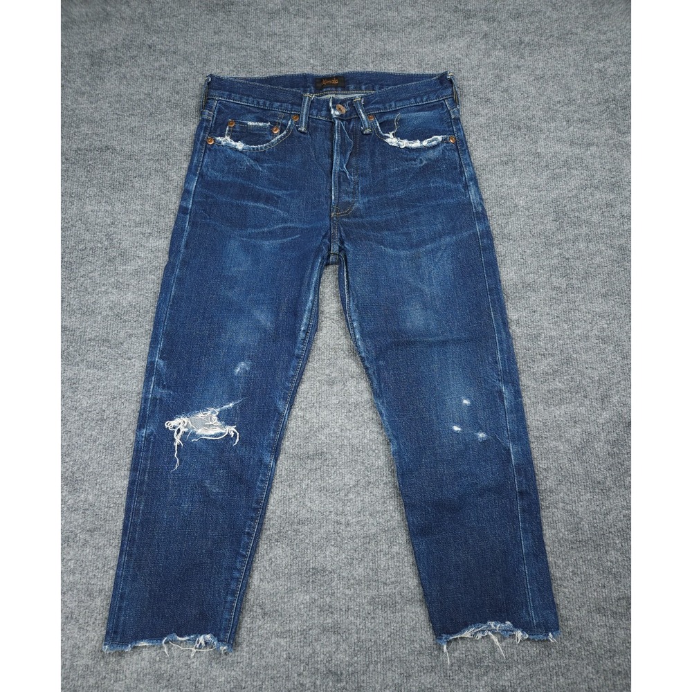 Chimala Selvedge Jeans Women's 25 (FITS 28 x 21) Blue CS19 WP05B Cropped Hem